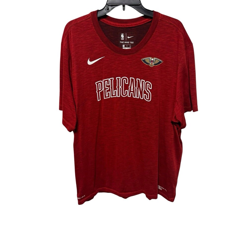 Nike New Orleans Pelicans NBA Dri-FIT T-Shirt Men’s XXL Red Athletic Tee